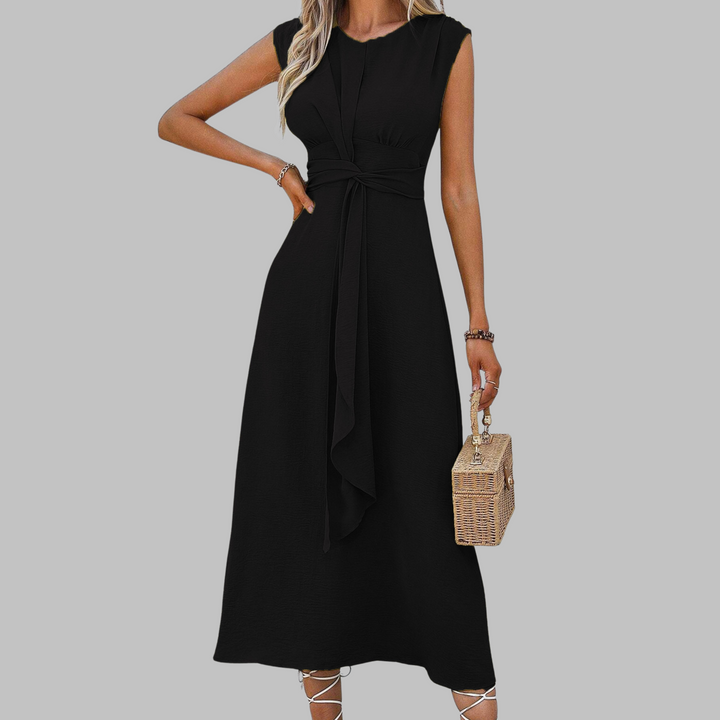 Lila™ - Elegant Sleeveless Round Neck Maxi Dress
