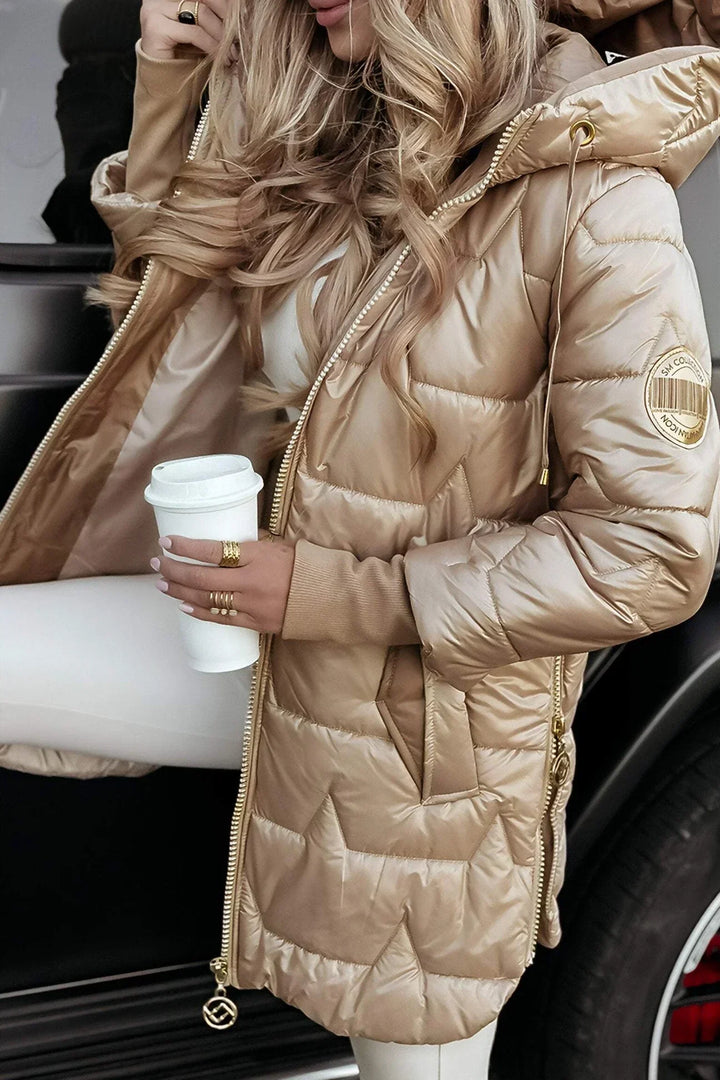 Nicole™ - Elegant Winter Coat with Hood and Padding