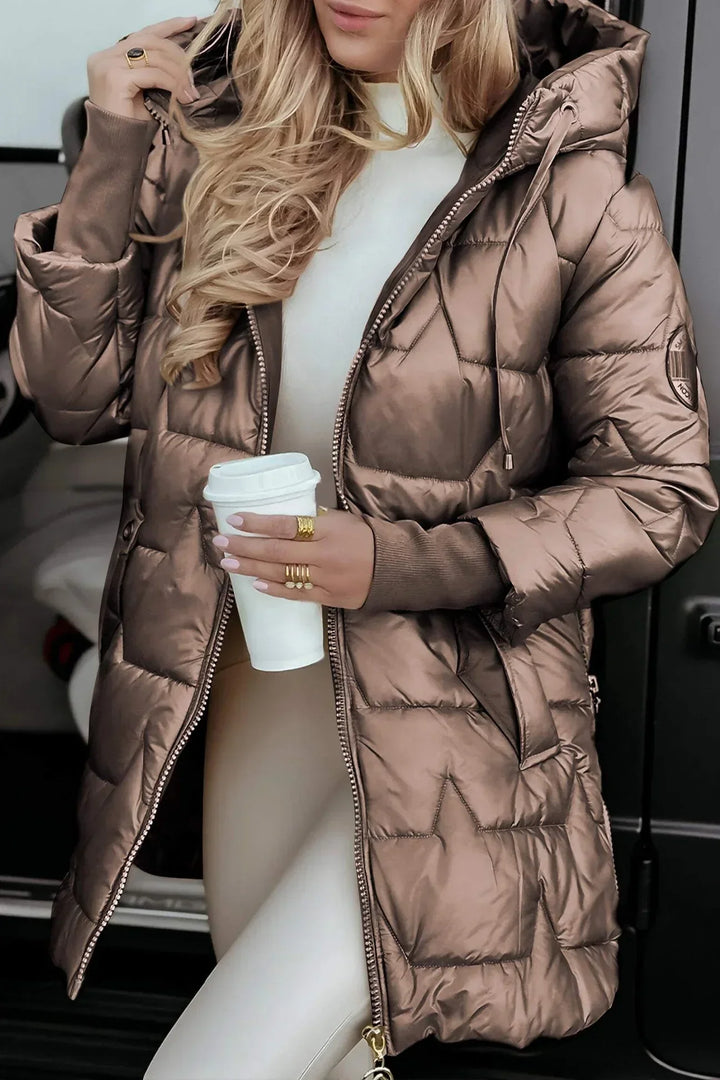 Nicole™ - Elegant Winter Coat with Hood and Padding
