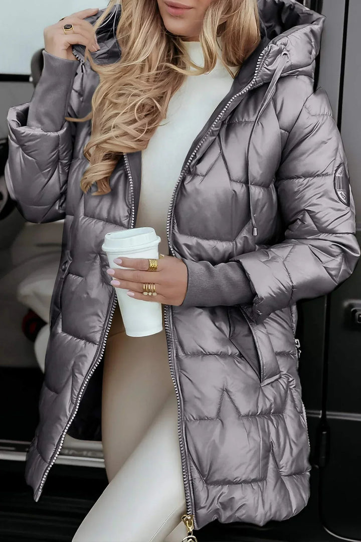 Nicole™ - Elegant Winter Coat with Hood and Padding
